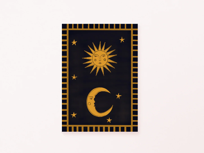 Sun & Moon Art Print- A4