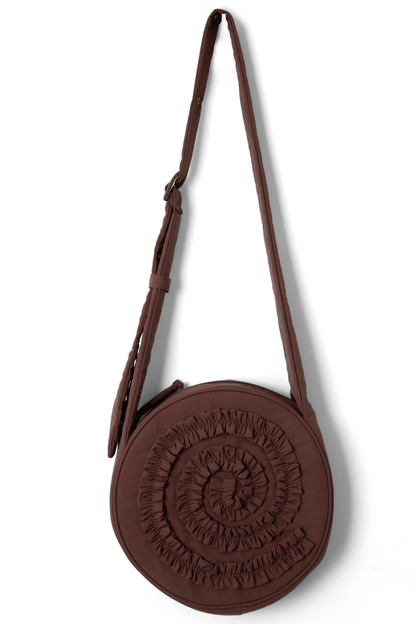 Rae Circle Swirl Bag - Chocolate