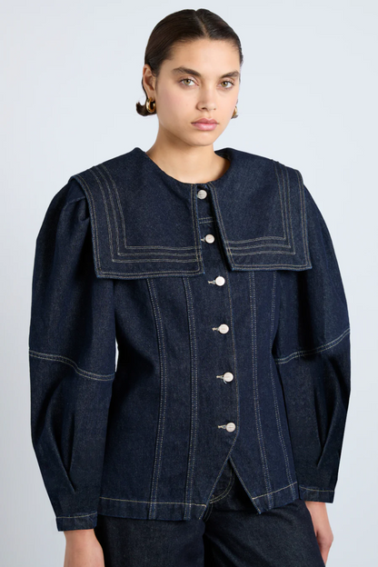 Sailor Denim Jacket - Dark Indigo