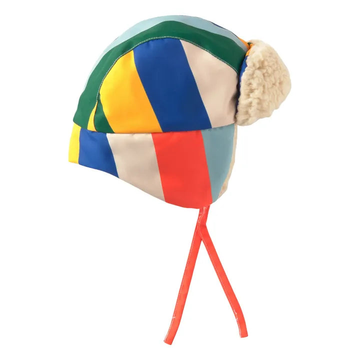 Multicolour Stripes Chapka Cap