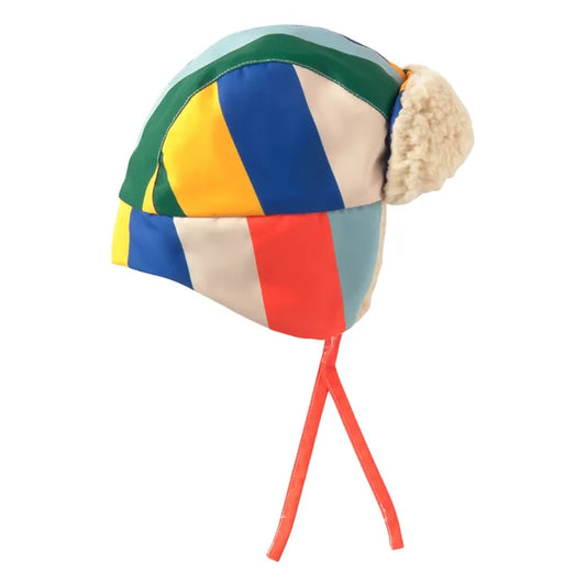 Multicolour Stripes Chapka Cap