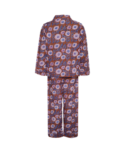 Nuit Pyjama Set - Brown Flowers