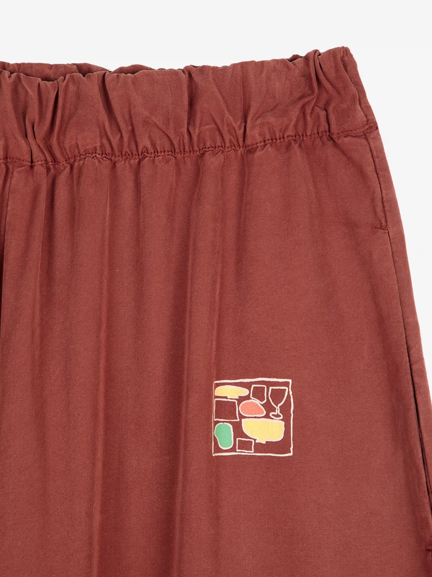 Burgundy Flared Long Pants