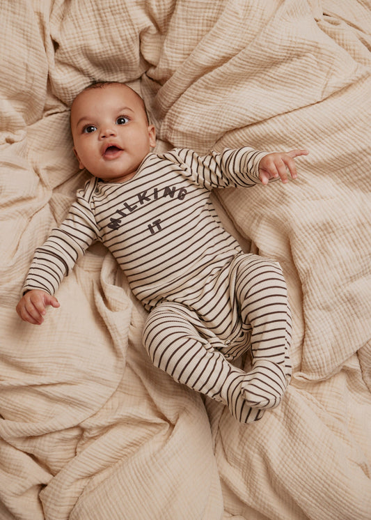 Milking it Onesie - Coco Stripe