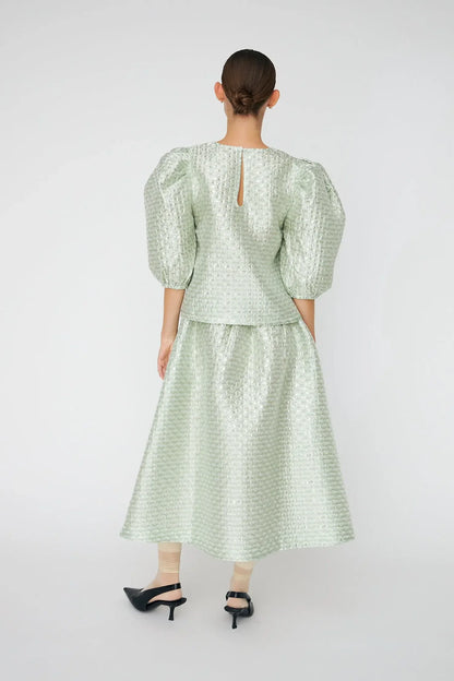 Bubble Blouse - Mint Tea