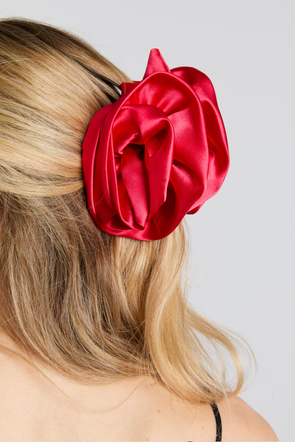 Oversized Satin Rose Hairclip