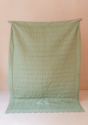Quilted Cotton Throw - Celestial Checkerboard