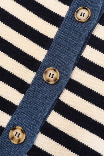 Eval Cardigan - Cornwall Stripe