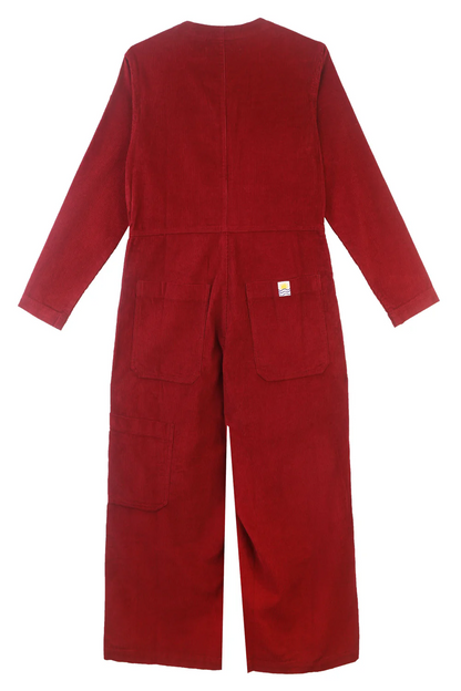 Felix BoilerSuit Corduroy - Burgundy