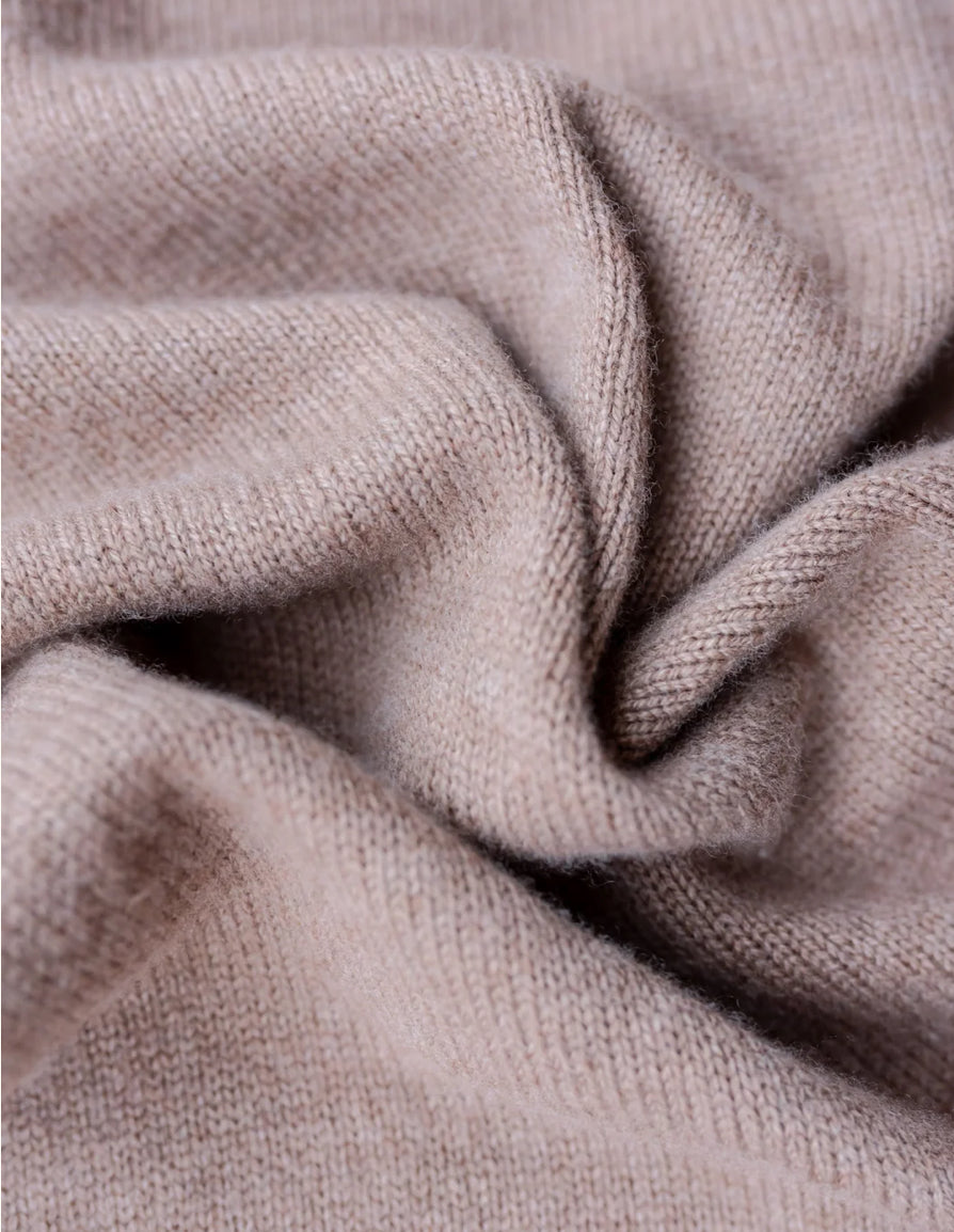 Merino Triangle Scarf In Coffee