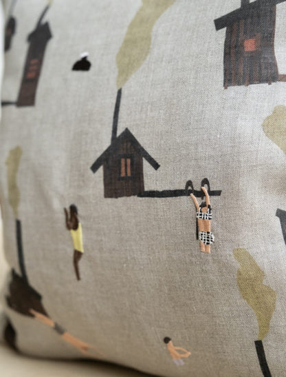 Sauna Embroidered Cushion