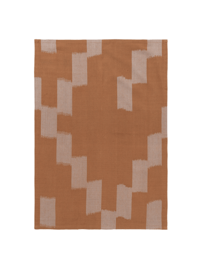 Ikat Tea Towel - Terracotta