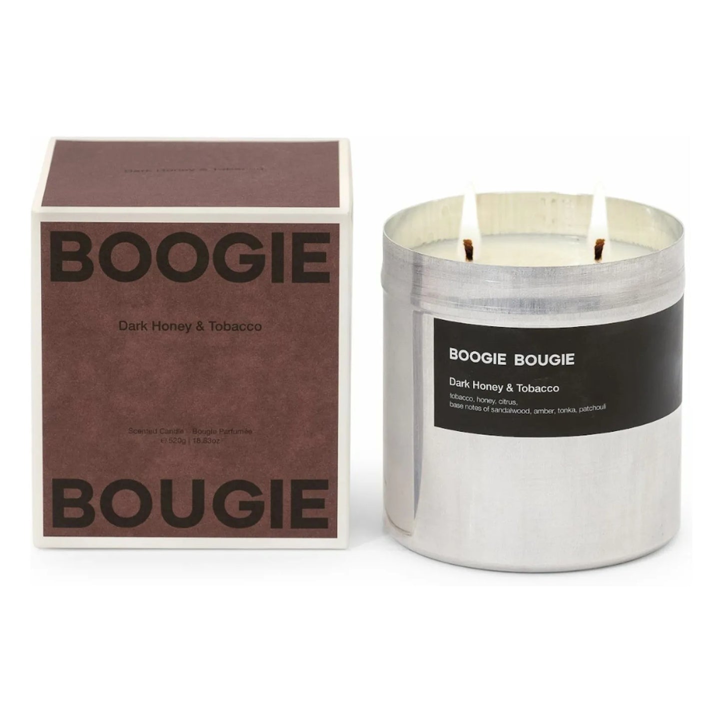 Dark Honey & Tobacco Scented Candle 520g