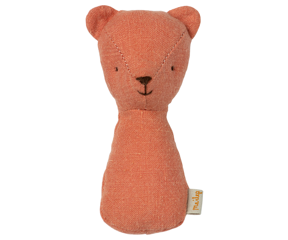 Teddy Rattle - Dusty Coral