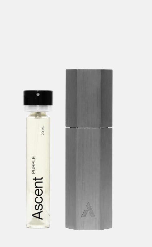 Ascent Refillable Perfume Starter Pack - Grey / Purple