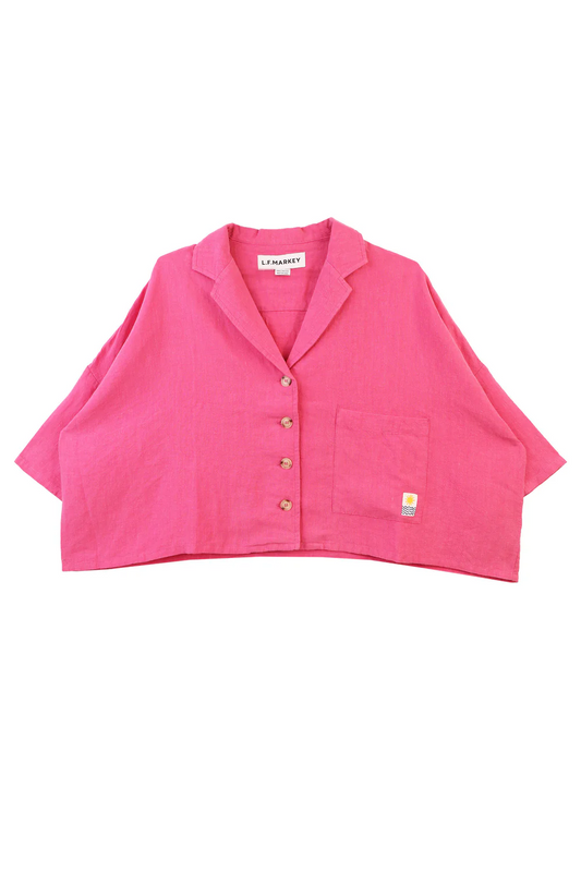 Maxim Linen Shirt - Fuchsia