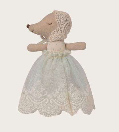 Baby Mouse in Gown - Mint