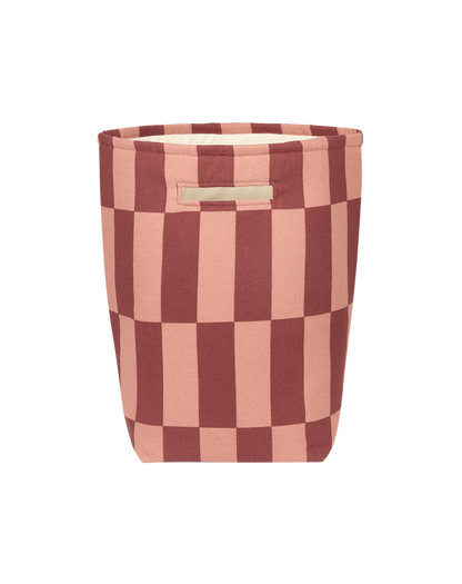 Large Storage Basket - Maroon Tiles