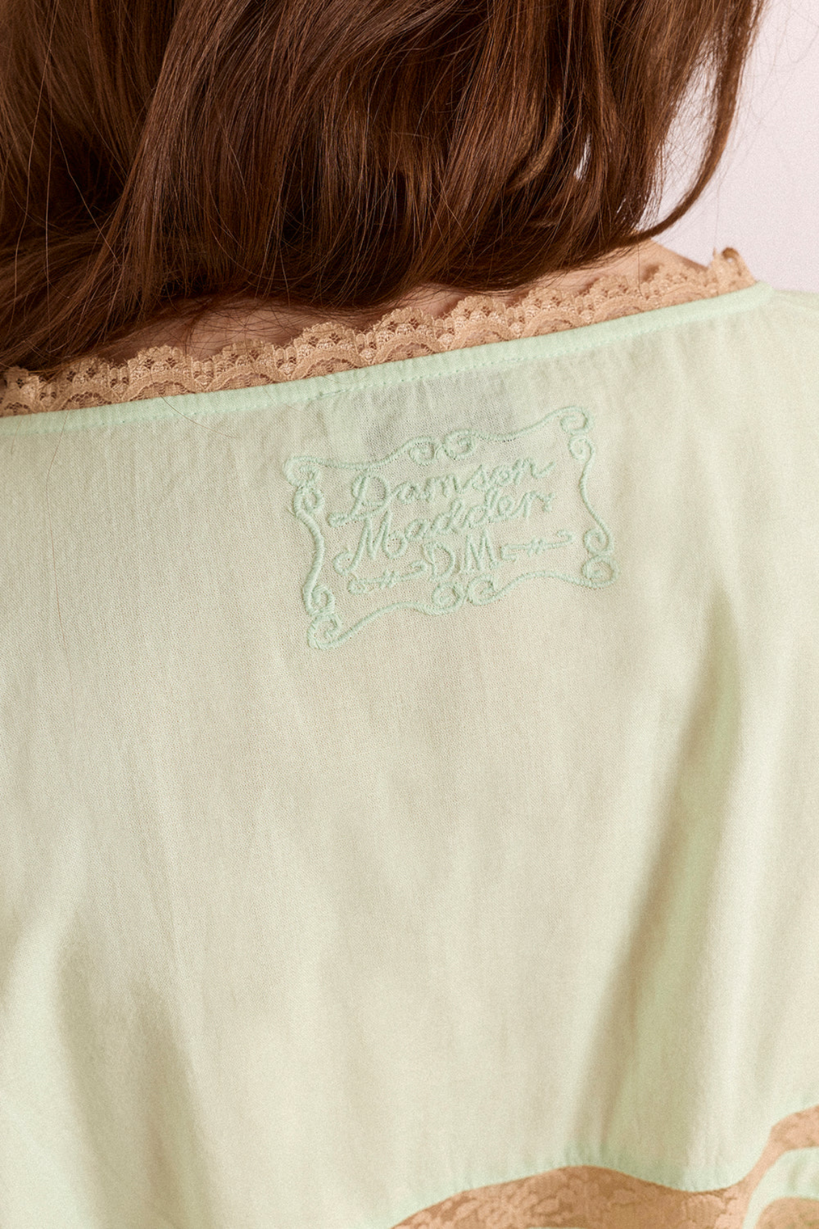 Tilda Lace Blouse - Mint