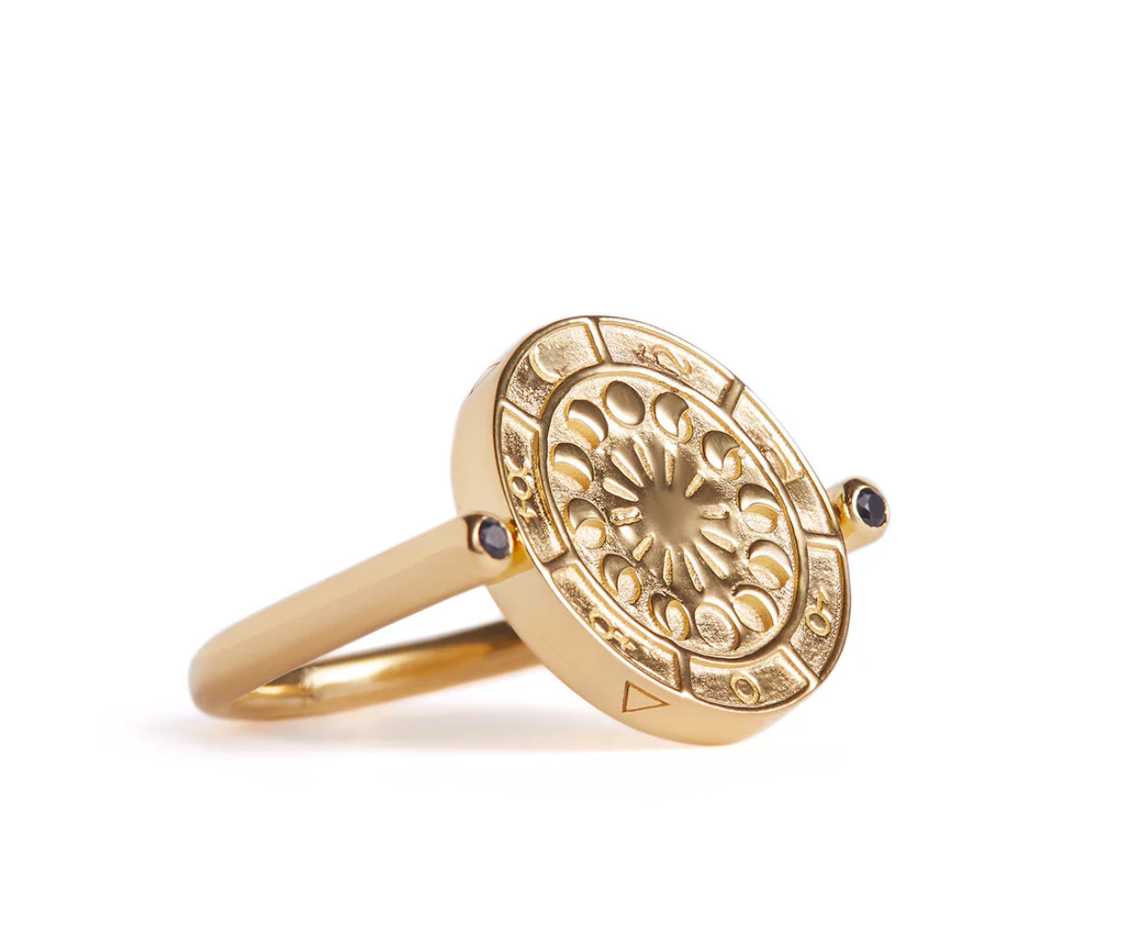 Mini Alchemist Rotary Ring Gold