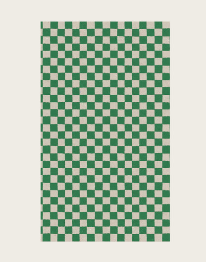 Green Check Gift Wrap Roll 10m