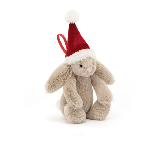 Bashful Christmas Bunny Decoration