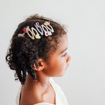Kitty Bow Mini Hair Clips