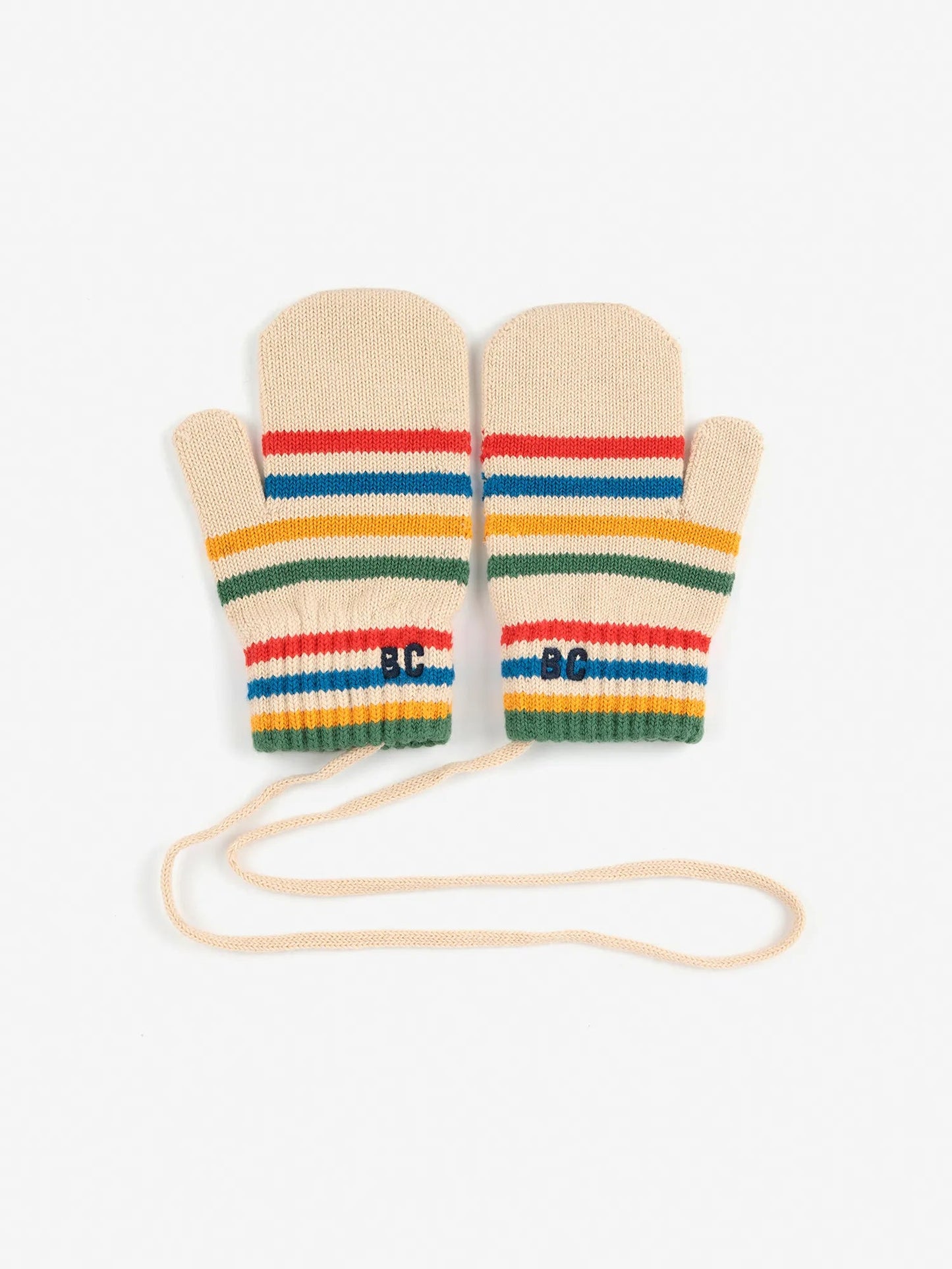 Tic Tac Toe Knitted Stripe Mittens