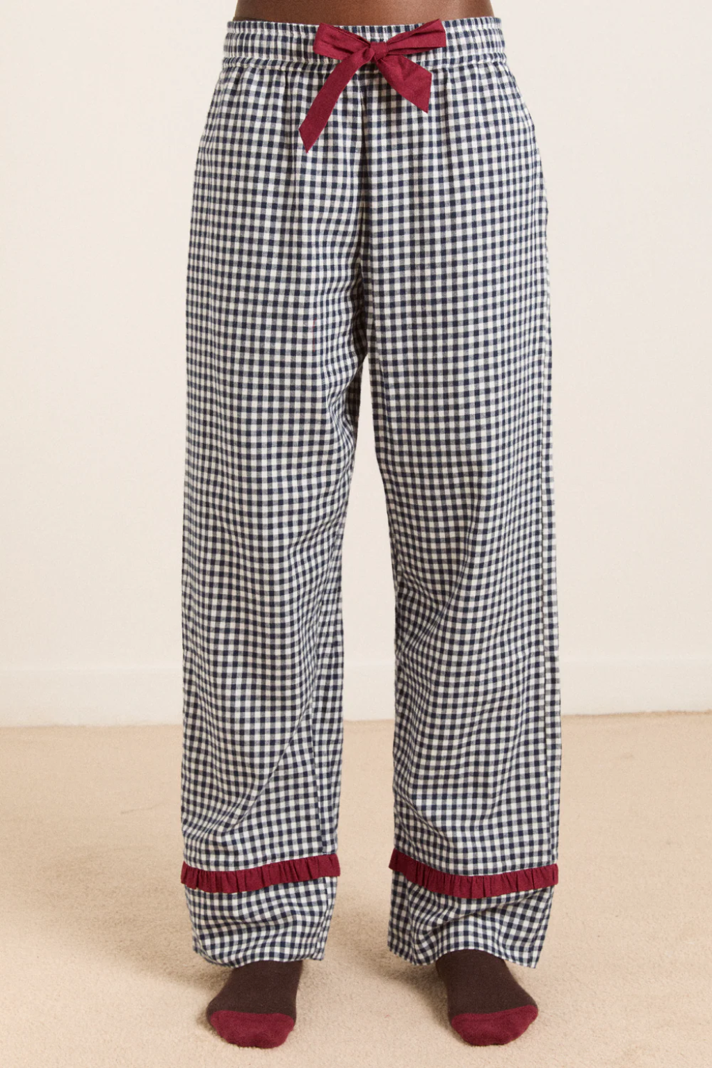 Antonia PJ Set - Navy Gingham