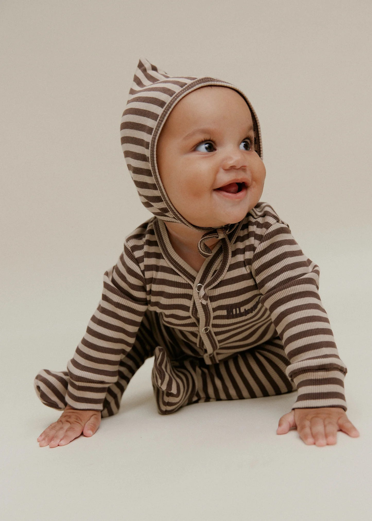 Milking It Acorn Stripe Onsie