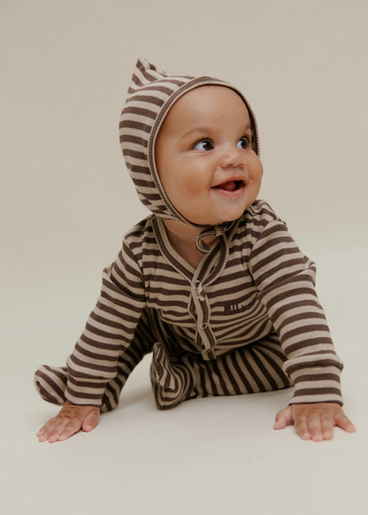 Milking It Acorn Stripe Onsie