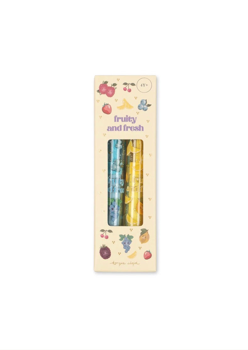 Fruity Fresh Eraser Set Lemon & Grape