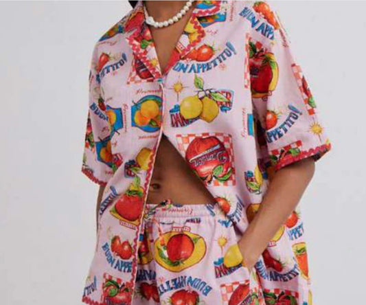 Chlo Shirt - Fruit Labels