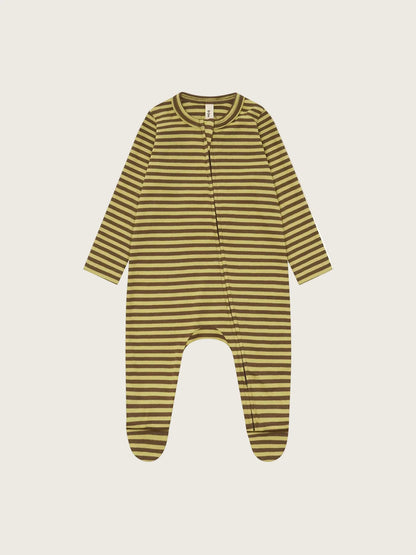 Chicory Stripes Zip Sleepsuit