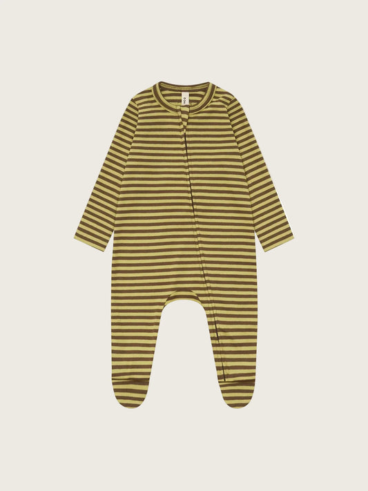 Chicory Stripes Zip Sleepsuit