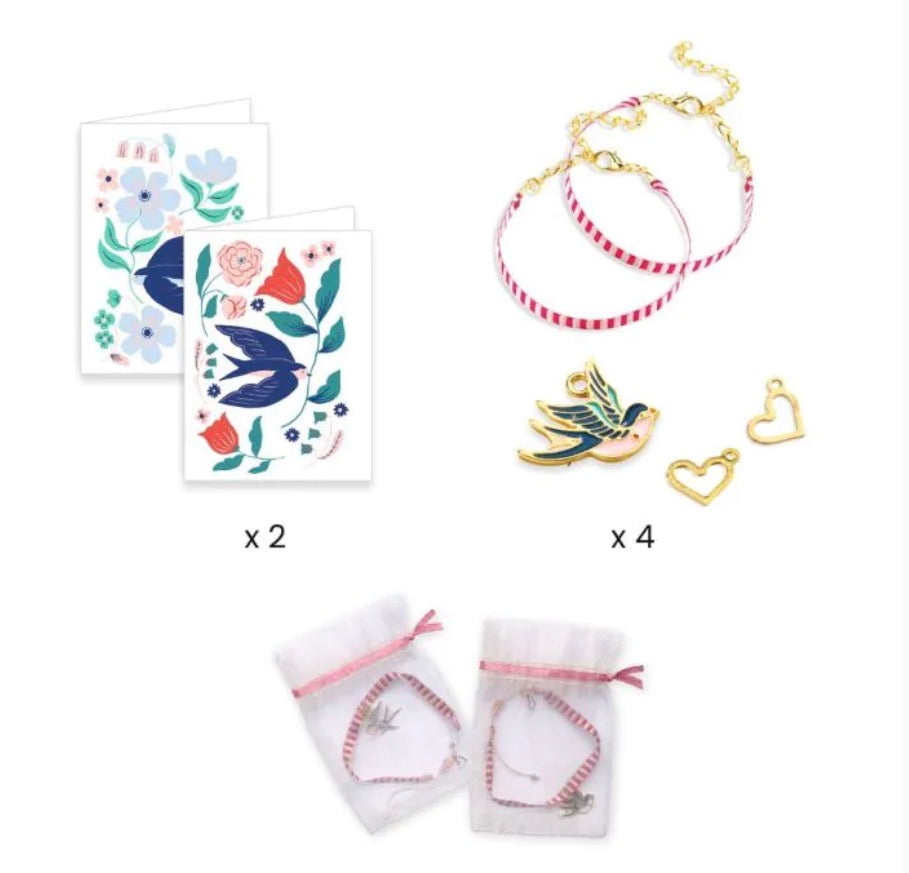 Djeco Bird Ribbon Jewellery Set