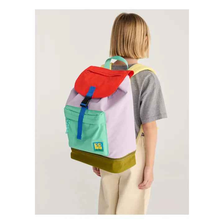 Colourblock Backpack: Lavender
