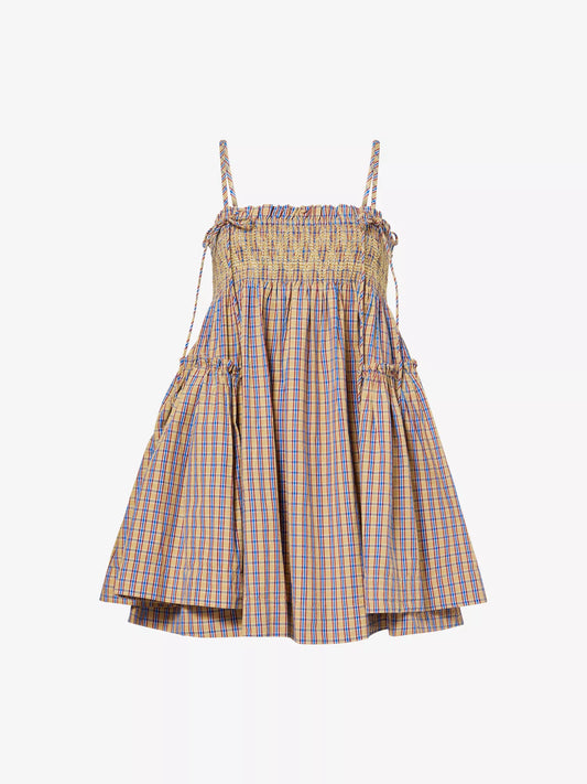 Lilo Mini Dress - Marmalade Check