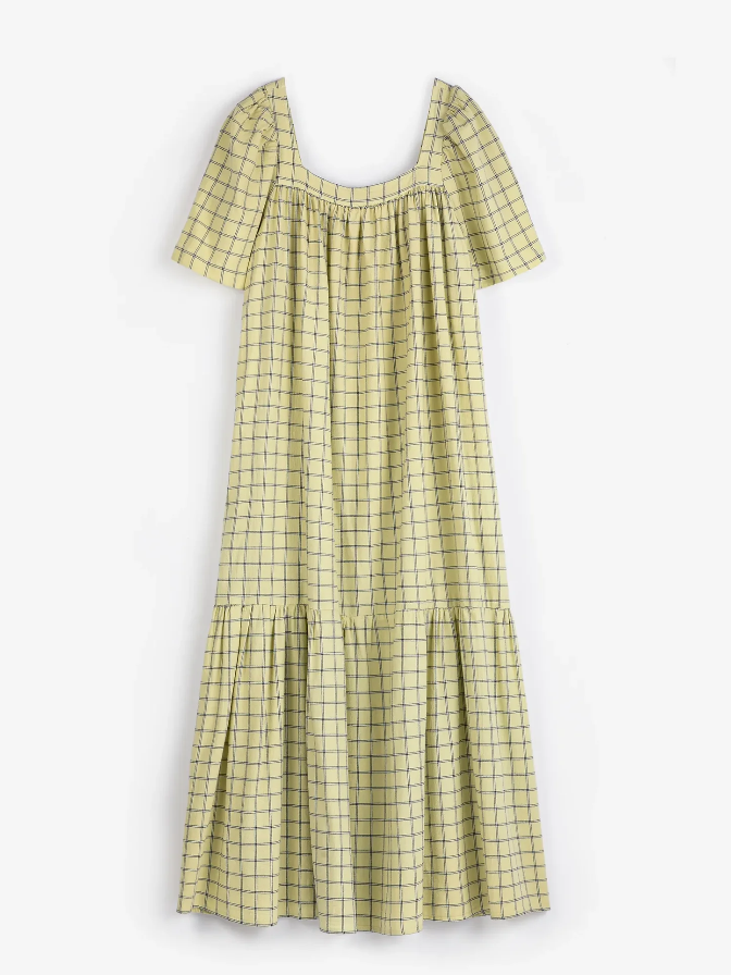 Spicy Window Check Crepe Dress