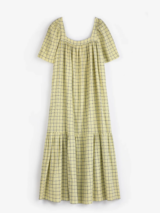 Spicy Window Check Crepe Dress