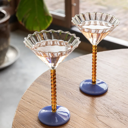 Perle Coupe Amber Set Of 2