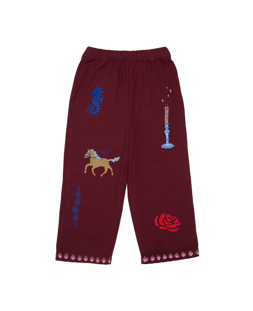 Oda Mini Pants - Burgandy