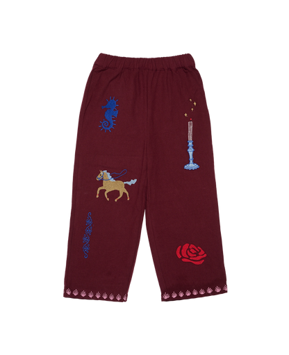 Oda Mini Pants - Burgandy