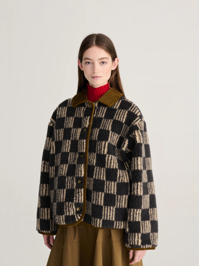 Almost Moiré Sherpa Jacket