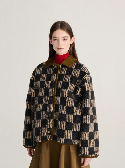 Almost Moiré Sherpa Jacket