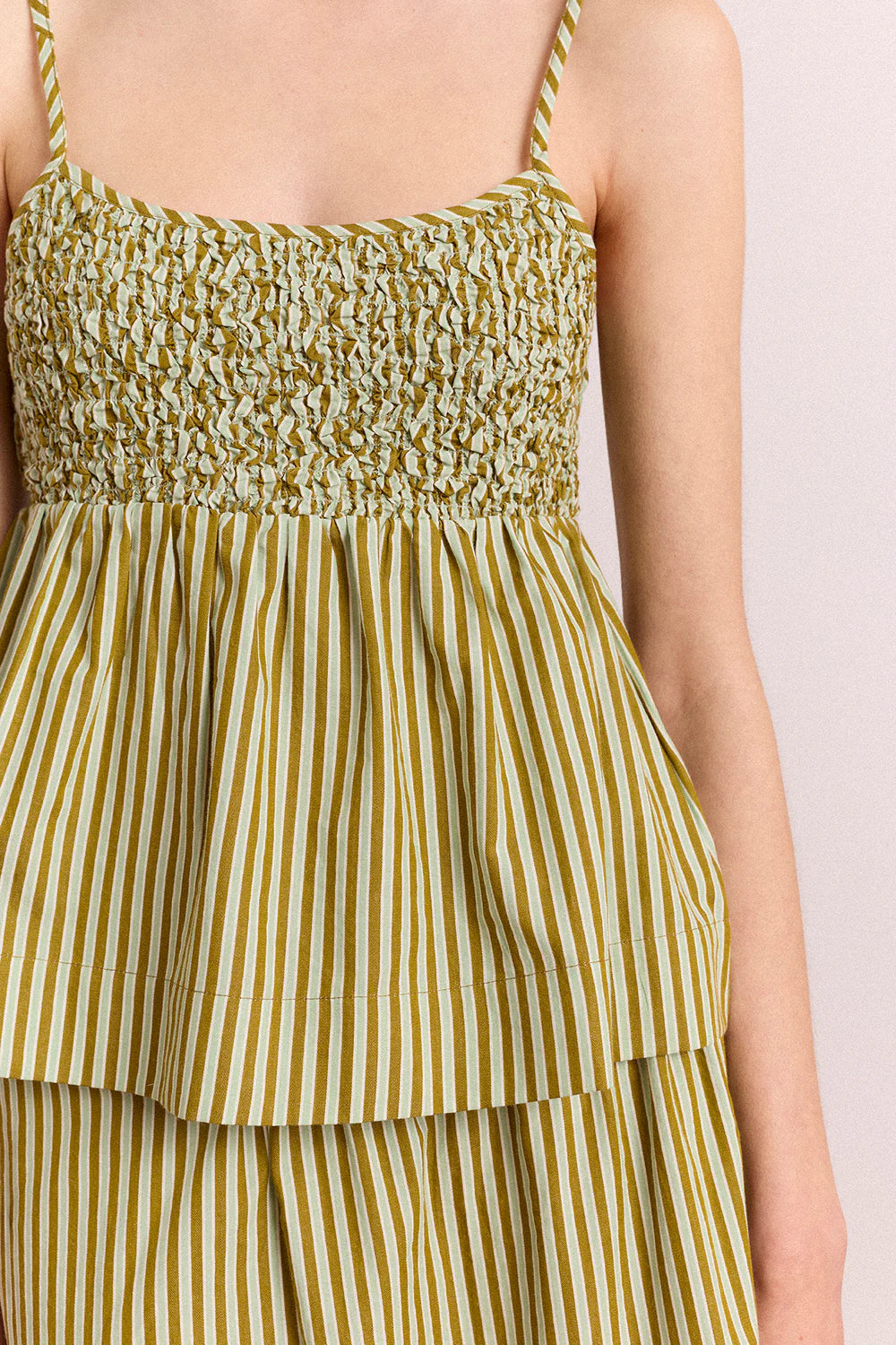 Dinah Cami - Basil Stripe