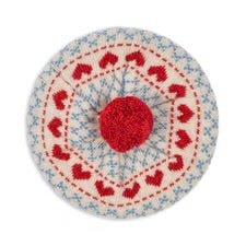 Belou Knit Beret - Heart