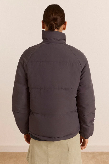 Reversible Opal Puffer - Mixed Gingham
