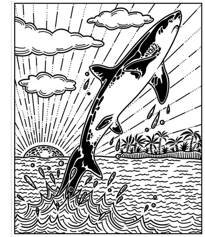 Sharks Magic Painting Book