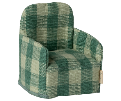 Folding Chair - Mouse Green Check